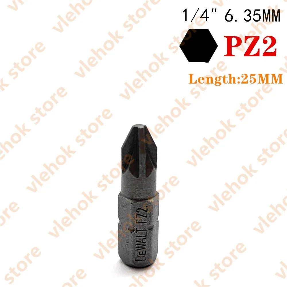 DEWALT 6.35MM 1/4" Bits High Electric Screwdriver Driver Drill Bit Set High Hardness Screwlock Sleeve Power Impact