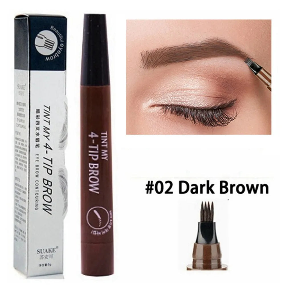 4 Point Eyebrow Pencil Maquillajes Para Mujer Waterproof Liquid Eyebrow Pen Makeup Long Lasting Cosmetic Microblade Brow Pencil