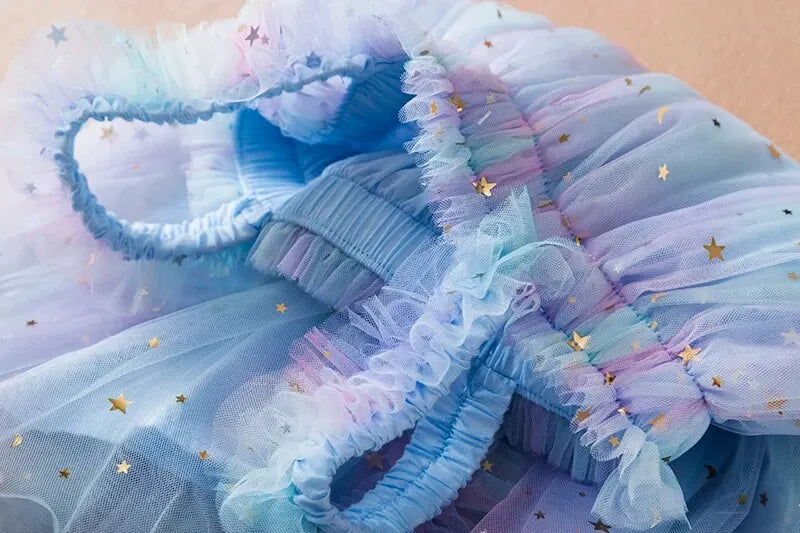 1-5 Years RainbowDancer: Toddler Sleeveless Rainbow Tulle Party Dress