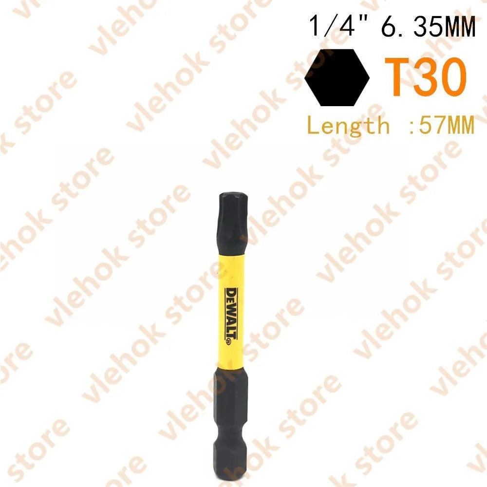 DEWALT 6.35MM 1/4" Bits High Electric Screwdriver Driver Drill Bit Set High Hardness Screwlock Sleeve Power Impact