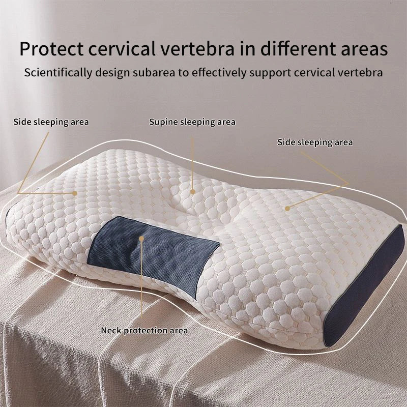 New Neck Pillow Help Sleep And Protect The Neck Cervical Orthopedic Household Soybean Fiber Massage SPA Pillow For Sleeping - Surpriseshopper.com