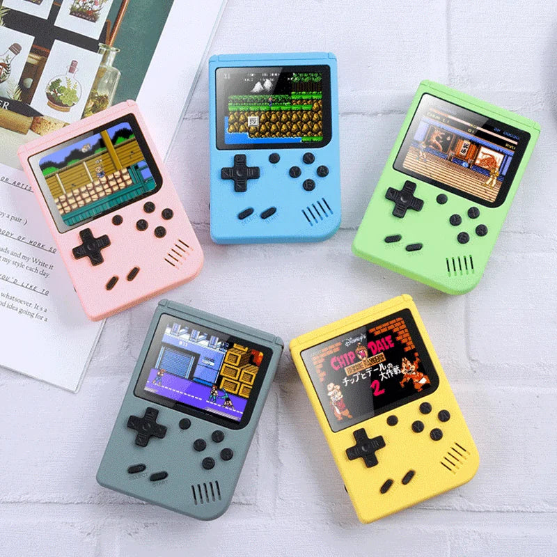 Retro Portable Mini Handheld Video Game Console 8 Bit 3.0 Inch Color LCD Kids Color Game Player Built in 500 Games - Surpriseshopper.com