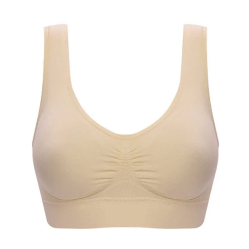 Sexy women push up BREAST bra big size backless bras plus size wireless brassiere breathable seamless bra 1pcs wfws01