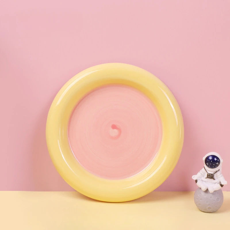 ArtisanGlow: Colorful Ceramic Multi-Purpose Display Bowl