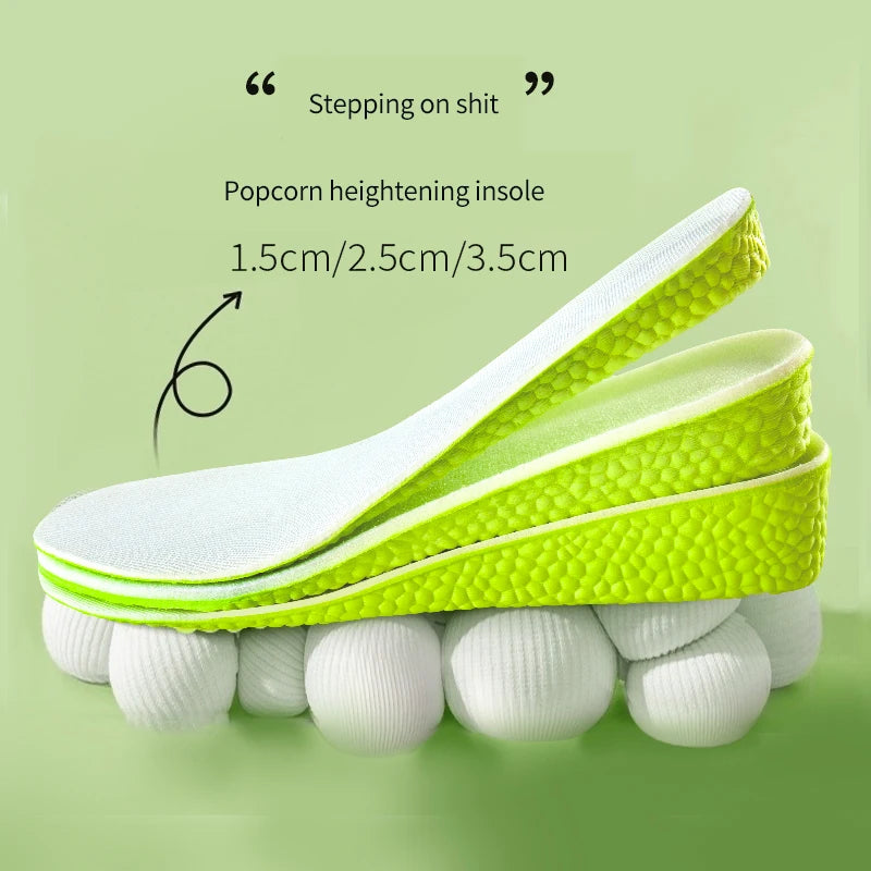 1.5-3.5 cm HeightBoost Pro: Adjustable Memory Foam Height Increase Insoles