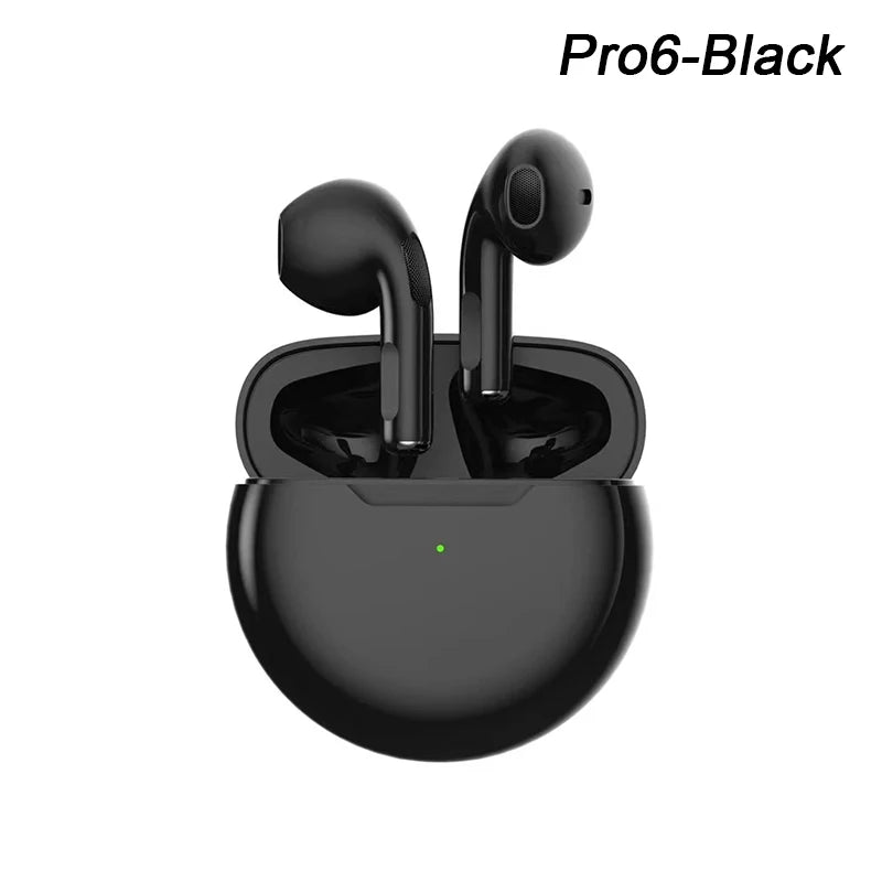 Original Pro 6 TWS Wireless Bluetooth Earphones Headphones Mini Fone Earphone Stereo Sport Headset For Xiaomi Android Earbuds - Surpriseshopper.com