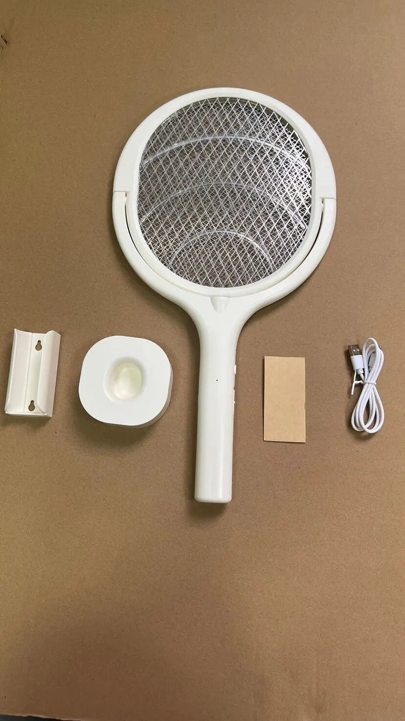 5 In 1 Fast Charging Racket Kill Fly Bug Safety Insulated Battery Powered Lamp ABS Adjustable Electric Mosquito Swatter - Surpriseshopper.com