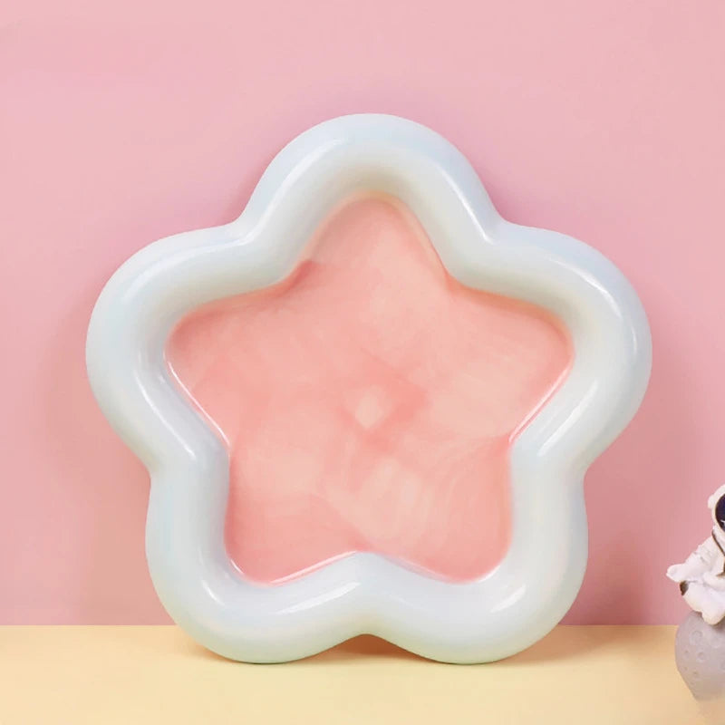 ArtisanGlow: Colorful Ceramic Multi-Purpose Display Bowl