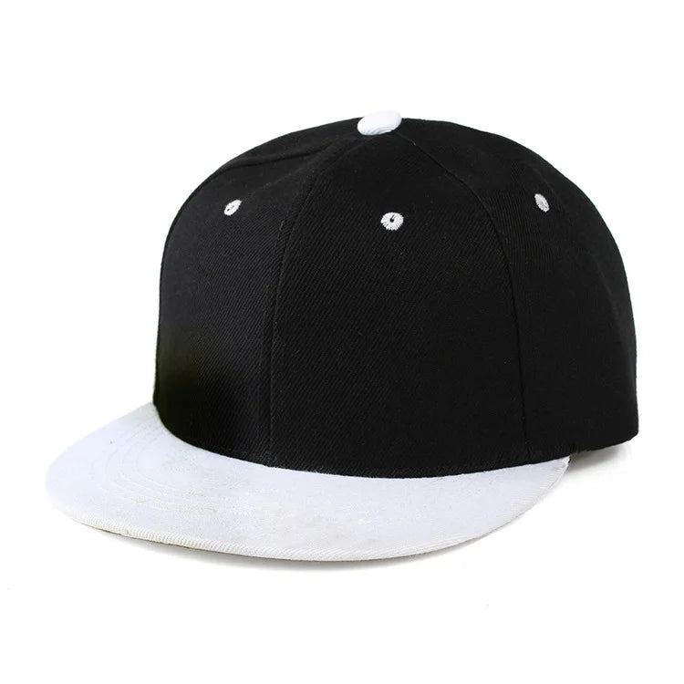 Fashion Unisex Baseball Cap Men Women Hip-hop Flat-brimmed Cap Outdoor Snapback Hat Flat Brim Trendy Leisure Adjustable Sun Hats