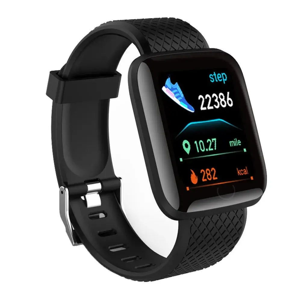 Multifunction Smart Watch For Men Women Kids Message Remind Music Control Sport Step Calories D13 Smartwatch Alarm Clock 116Plus - Surpriseshopper.com