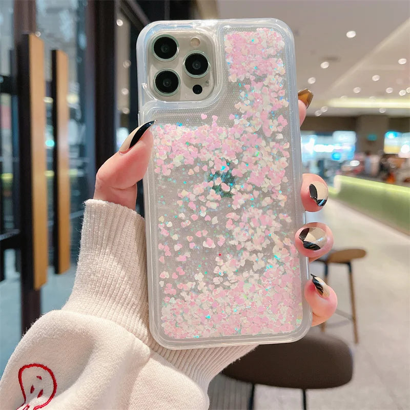 For Redmi Note 13 Pro 4G Case TPU Soft Quicksand Phone Cases for Xiaomi Redmi Note 13 Note13 Pro 13Pro 4G Bling Glitter Cover