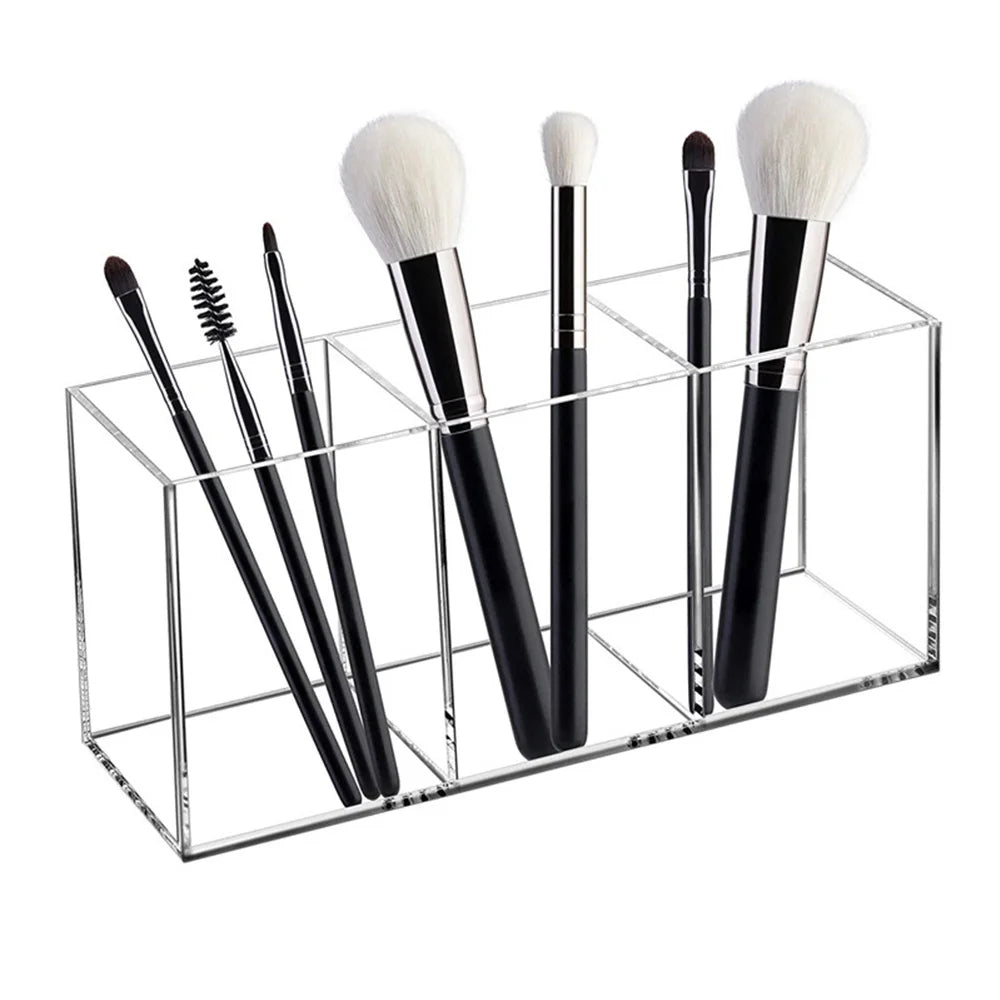 Transparent lipstick Cosmetic Makeup Acrylic Makeup Brush Tool Storage Box Case Make-up Brush Holder Table Organizer Makeup Tool