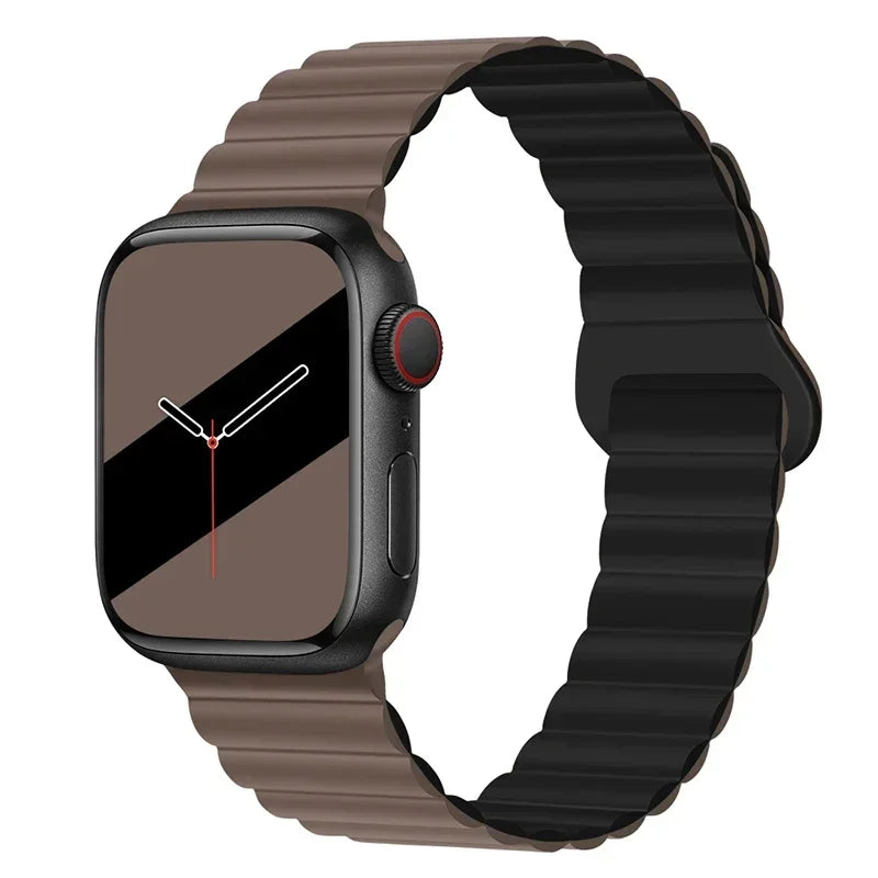 Magnetic Strap For Apple Watch Bands 45mm 38mm 49mm 40mm 42mm 41mm Silicone Sport Bracelet iWatch Series ultra 9 6 5 7 8 se 44mm - Surpriseshopper.com