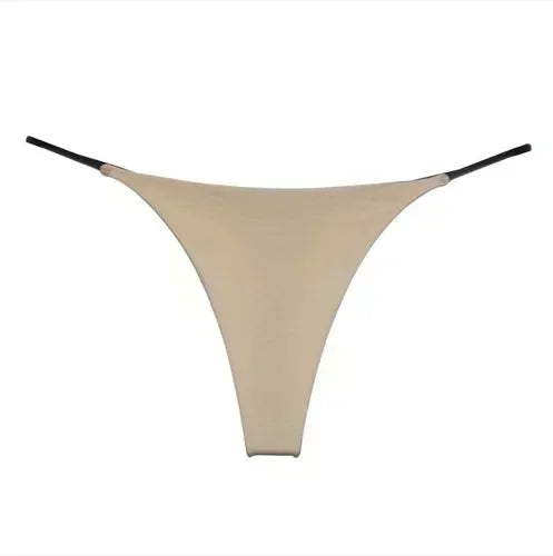 New SilkTouch: Deep V Breathable Low-Waist Thong Panties