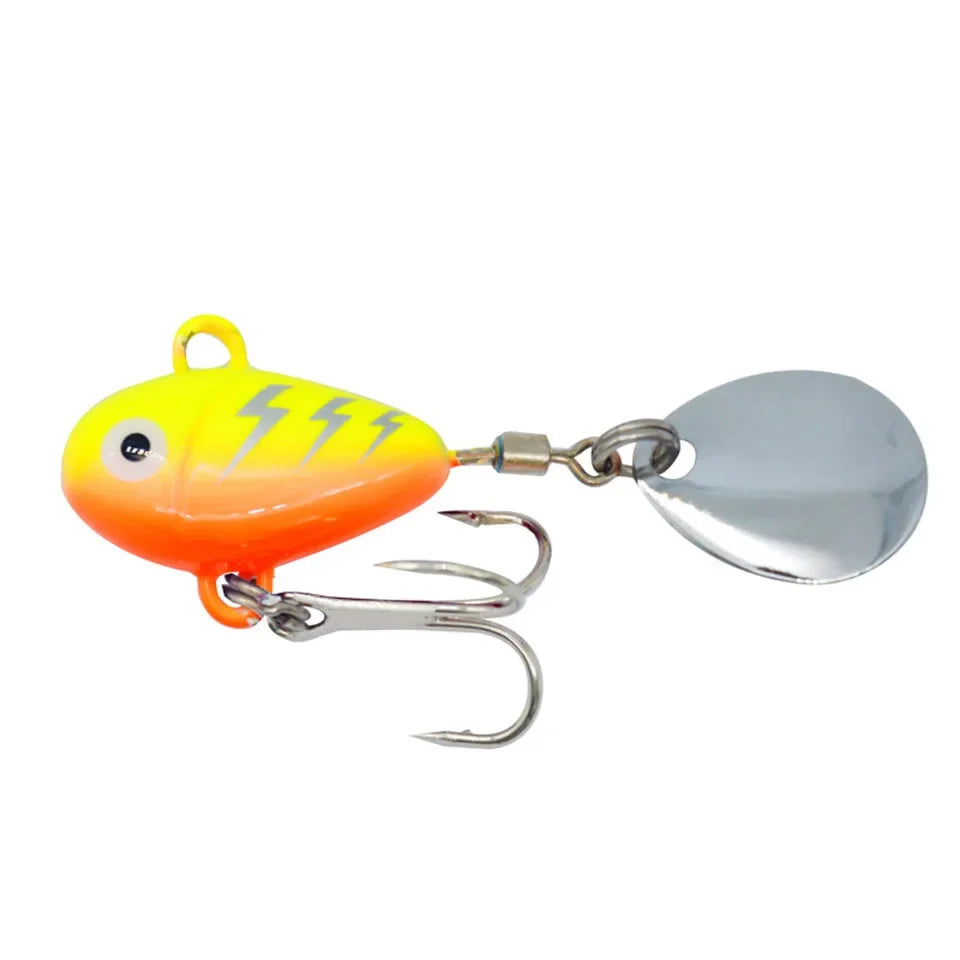 ALASICKA 1PCS VibeMaster: 10g Mini Metal Fishing Lure with Spoon Sinking Bait