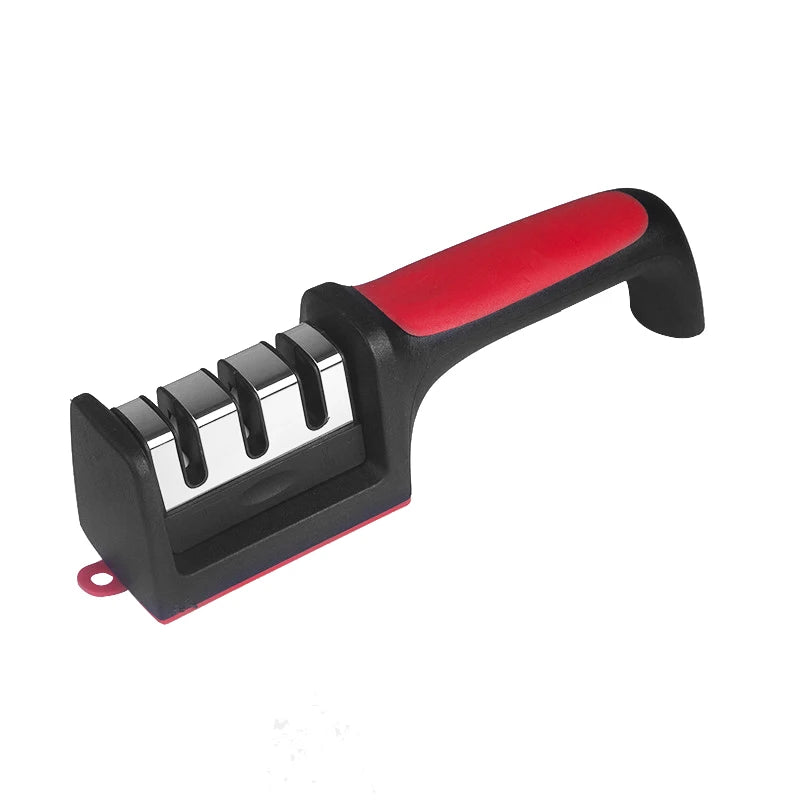 Kitchen 3/4-Segment Knife Sharpener Household Multi-Functional Hand-Held 3/4-Purpose Black Sharpening Stone - Surpriseshopper.com