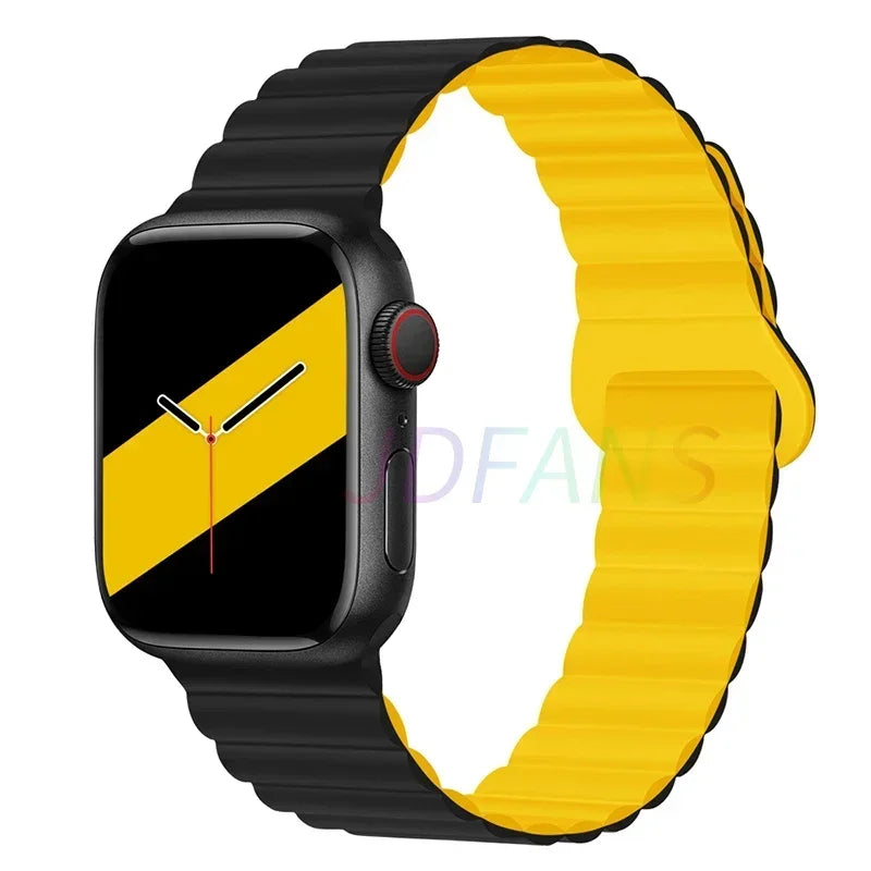 Magnetic Strap For Apple Watch Bands 45mm 38mm 49mm 40mm 42mm 41mm Silicone Sport Bracelet iWatch Series ultra 9 6 5 7 8 se 44mm - Surpriseshopper.com