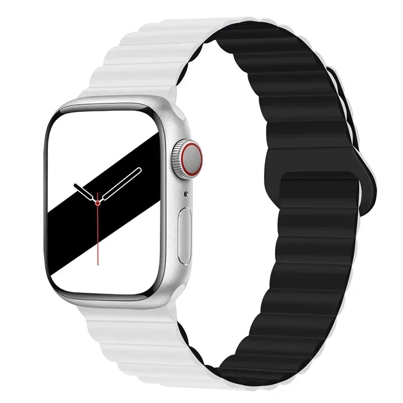 Magnetic Strap For Apple Watch Bands 45mm 38mm 49mm 40mm 42mm 41mm Silicone Sport Bracelet iWatch Series ultra 9 6 5 7 8 se 44mm - Surpriseshopper.com