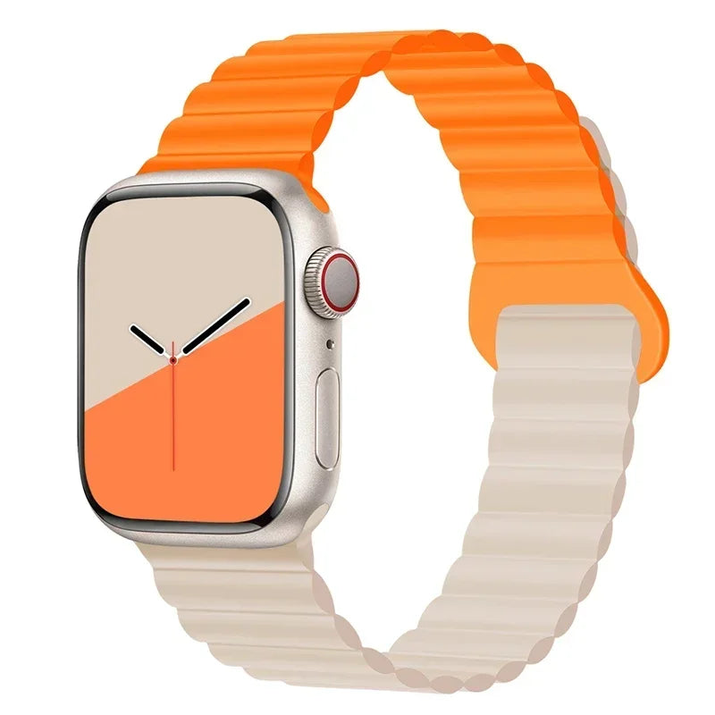 Magnetic Strap For Apple Watch Bands 45mm 38mm 49mm 40mm 42mm 41mm Silicone Sport Bracelet iWatch Series ultra 9 6 5 7 8 se 44mm - Surpriseshopper.com