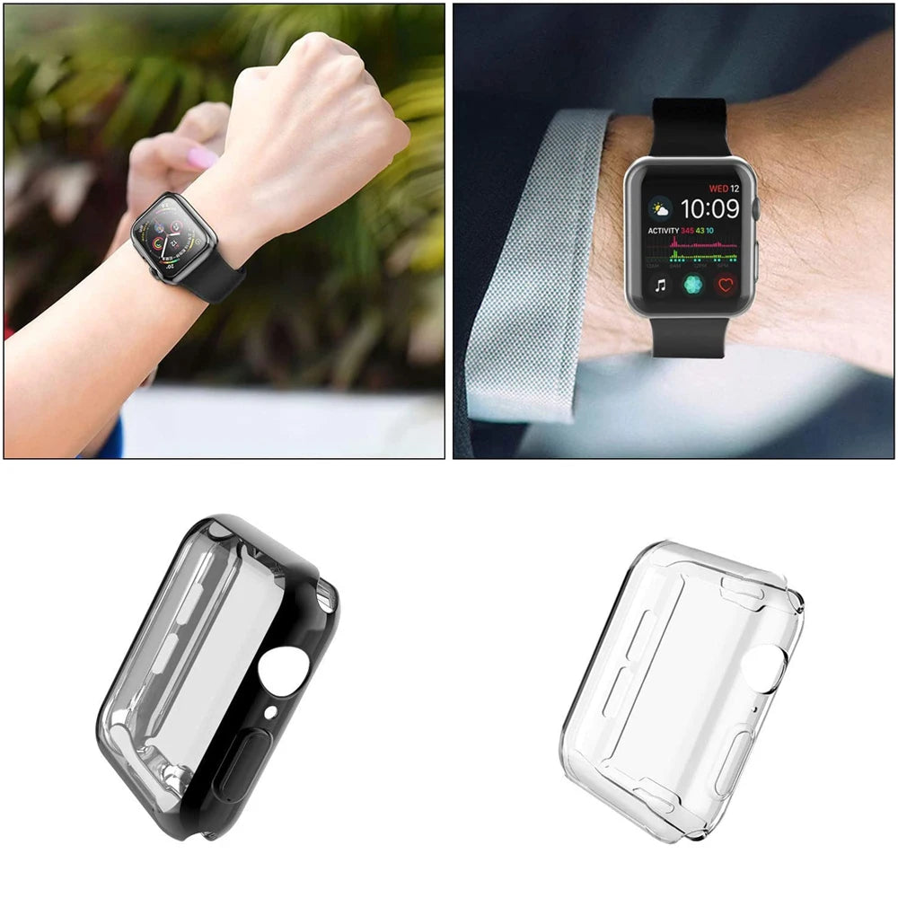 Screen Protector for Apple Watch Case Ultra 2 49 41 44 40 45 42mm TPU Bumper Cover Accessories for iWatch Series 10 9 8 7 SE 6 4 - Surpriseshopper.com