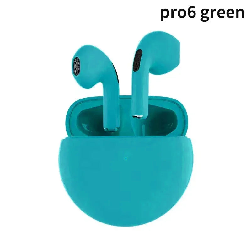 Original Pro 6 TWS Wireless Bluetooth Earphones Headphones Mini Fone Earphone Stereo Sport Headset For Xiaomi Android Earbuds - Surpriseshopper.com