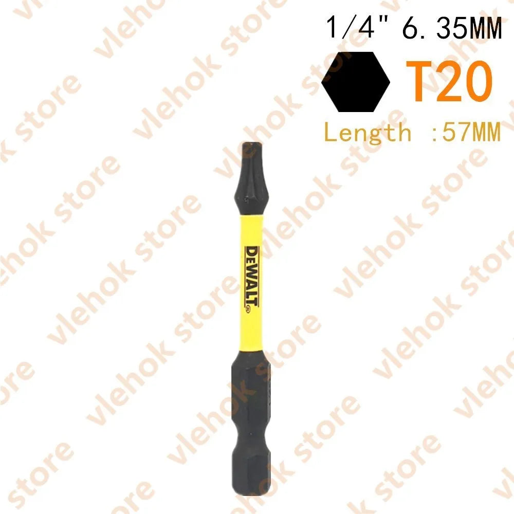 DEWALT 6.35MM 1/4" Bits High Electric Screwdriver Driver Drill Bit Set High Hardness Screwlock Sleeve Power Impact