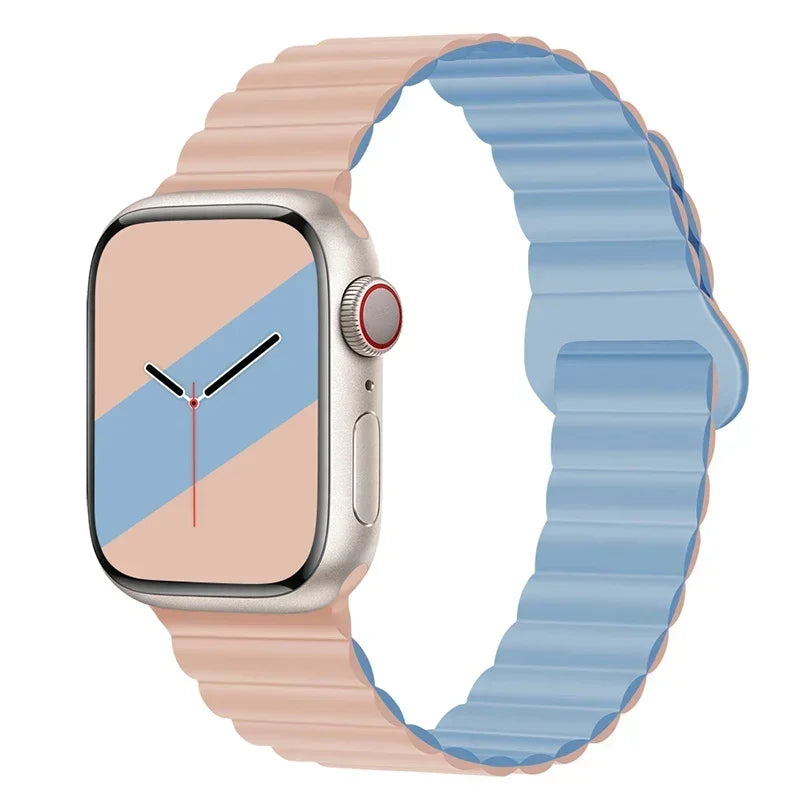 Magnetic Strap For Apple Watch Bands 45mm 38mm 49mm 40mm 42mm 41mm Silicone Sport Bracelet iWatch Series ultra 9 6 5 7 8 se 44mm - Surpriseshopper.com