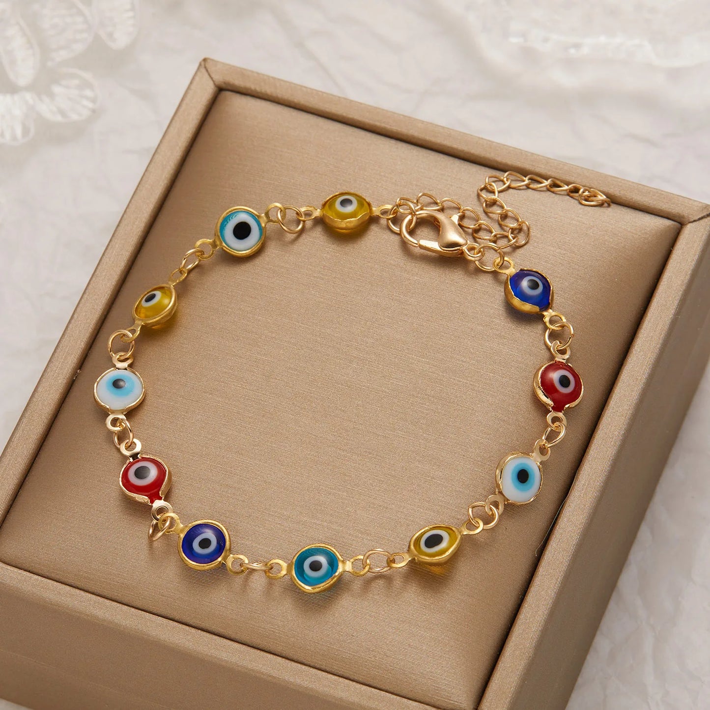 Jewelry Trend Fashionable Design Devil Eye Bracelet Retro And Simple Personality Oil Dripping Eye Bracelet Jewelry