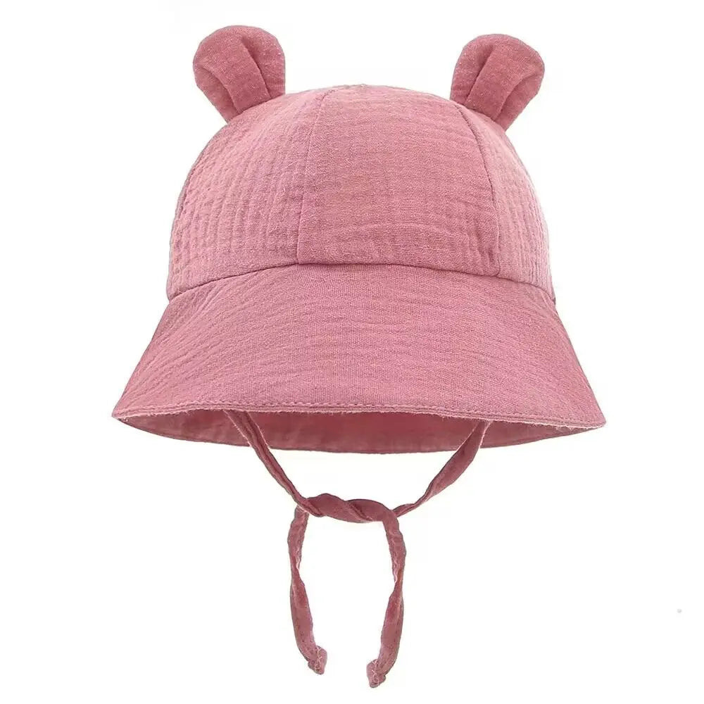 1pc TinyTrekker: Kids' Soft Cotton Adventure Bucket Hat