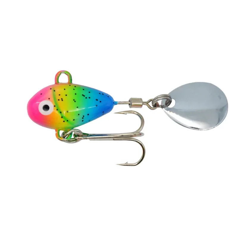 ALASICKA 1PCS VibeMaster: 10g Mini Metal Fishing Lure with Spoon Sinking Bait