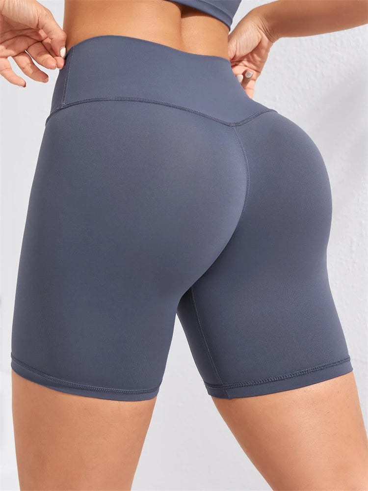 Yoga Shorts Women Fitness Shorts Girl Running High Waist Short Quick Drying Squat Proof Cycling Workout Gym Tight  Shorts Black - Surpriseshopper.com