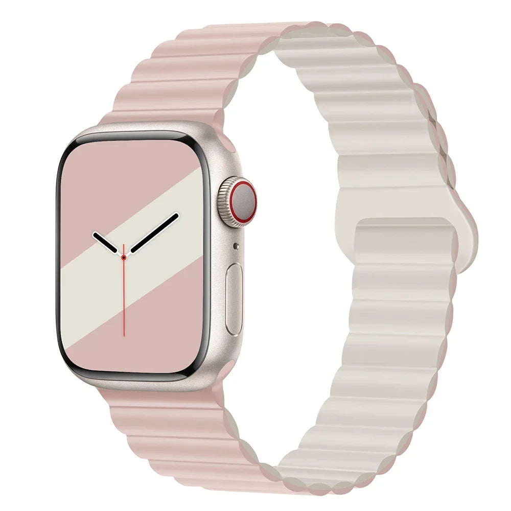 Magnetic Strap For Apple Watch Bands 45mm 38mm 49mm 40mm 42mm 41mm Silicone Sport Bracelet iWatch Series ultra 9 6 5 7 8 se 44mm - Surpriseshopper.com