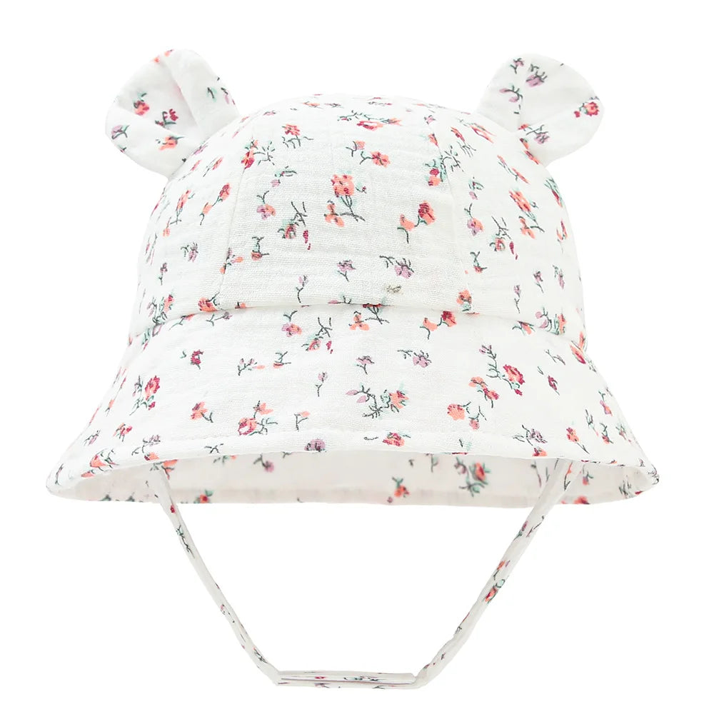 1pc TinyTrekker: Kids' Soft Cotton Adventure Bucket Hat