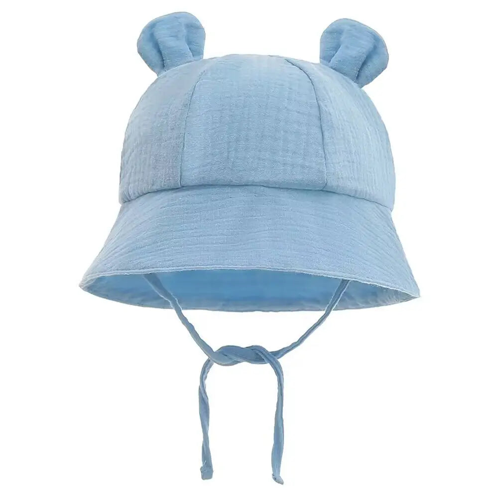 1pc TinyTrekker: Kids' Soft Cotton Adventure Bucket Hat