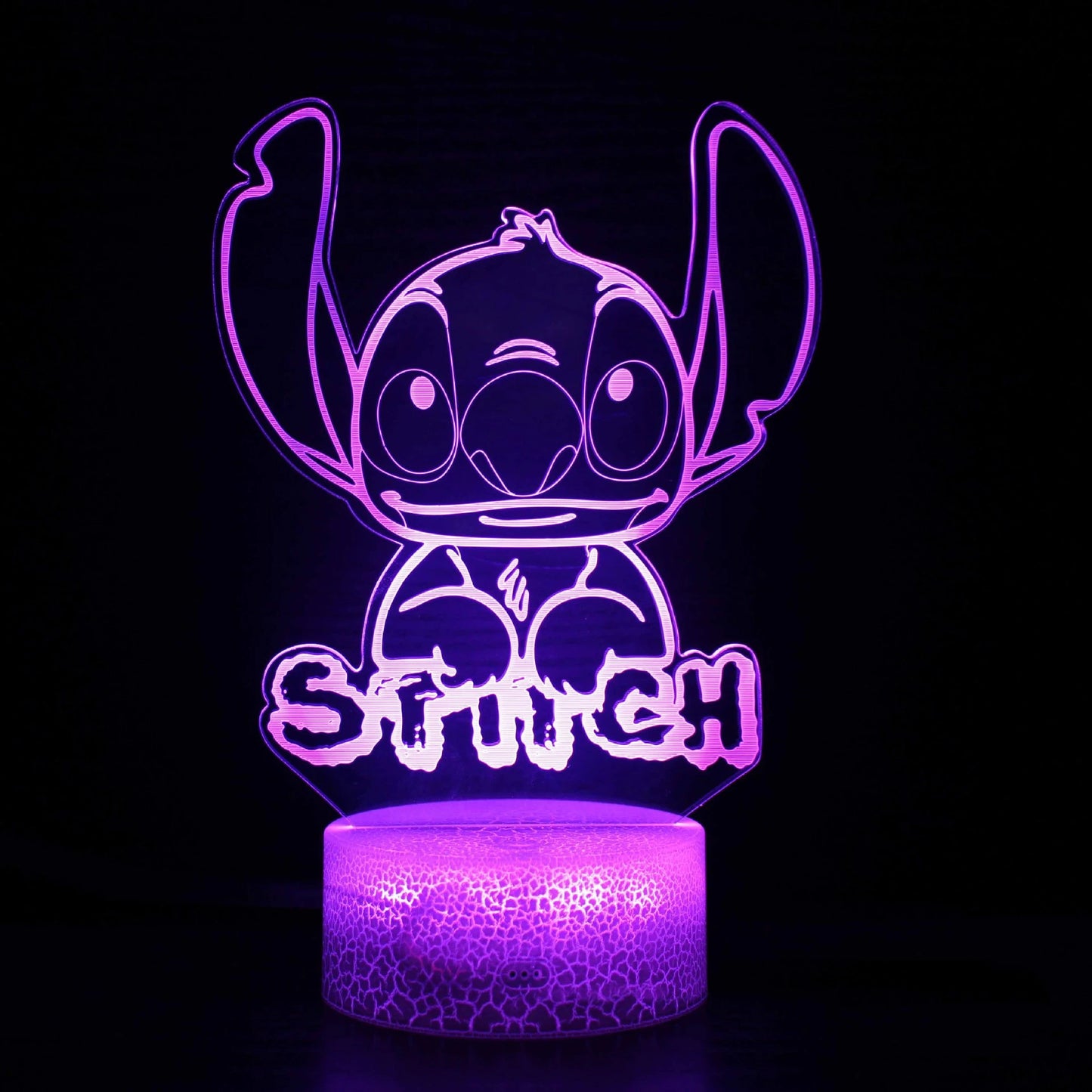 3D Illusion Stitch Night Light with Remote Control and Smart Touch Room Decor Lamp Birthday Valentine's Day Christmas Gifts