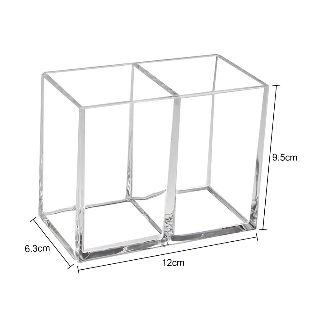 Transparent lipstick Cosmetic Makeup Acrylic Makeup Brush Tool Storage Box Case Make-up Brush Holder Table Organizer Makeup Tool