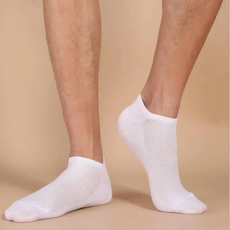 5/10 /20/30 Pairs Unisex Casual Plain Color Boat Socks Thin Breathable Comfy Anti Odor Sweat-absorbing Ankle Socks For Men Women - Surpriseshopper.com