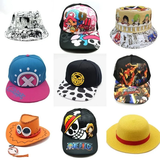 Boy Girl One Piece Cap D Ace Hats Cosplay Cowboy Cap for Men Women Children Pirates Cap Hats Toys for Kids Adult Christmas Gift