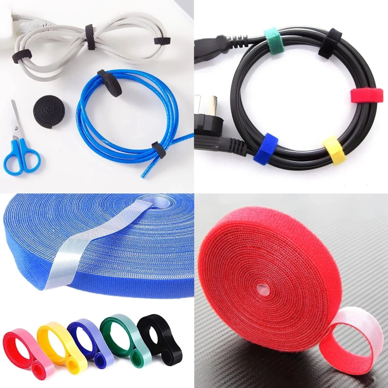 1/5M Cable Organizer Cable Management Wire Winder Tape Earphone Mouse Cord Management Ties Protector For iPhone Xiaomi Samsung - Surpriseshopper.com