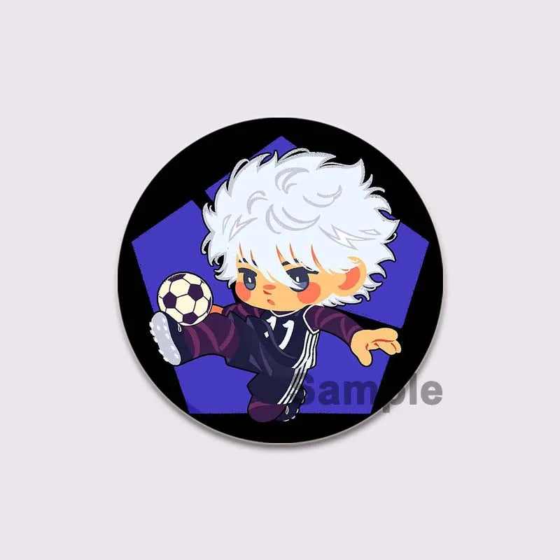 BLUE LOCK Anime Brooches Meguru Bachira/Yoichi Isagi/Hyouma Chigiri/Rensuke Kunigami Cartoon Badge Jacket Jeans Lapel Pins Gift Surpriseshopper.com