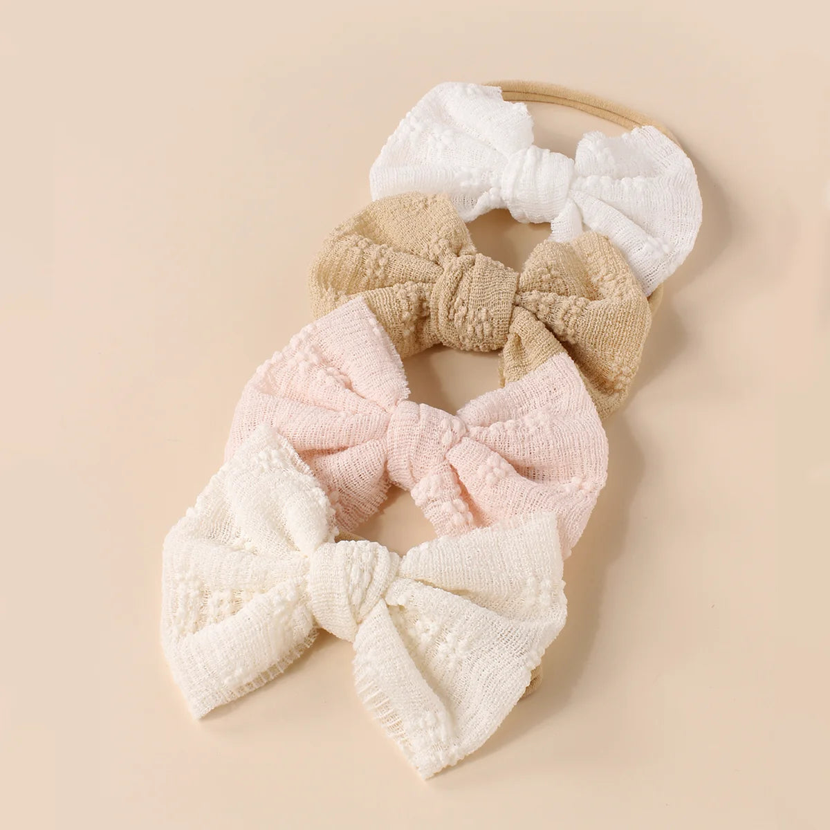 Tiny Treasures: 4-Piece Wholesale Baby Headband Collection