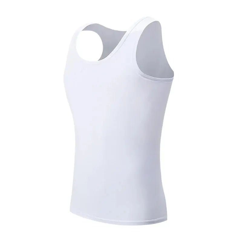 Four Seasons Men Pure Cotton Vest Youth Fit Sports Fitness Middle-aged Casual Sleeveless Top