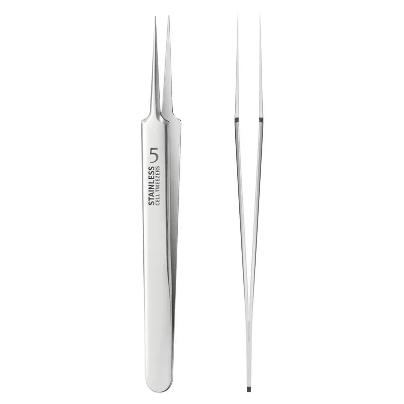 German Ultra-fine No. 5 Cell Pimples Blackhead Clip Tweezers Beauty Salon Special Scraping & Closing Artifact Acne Needle Tools