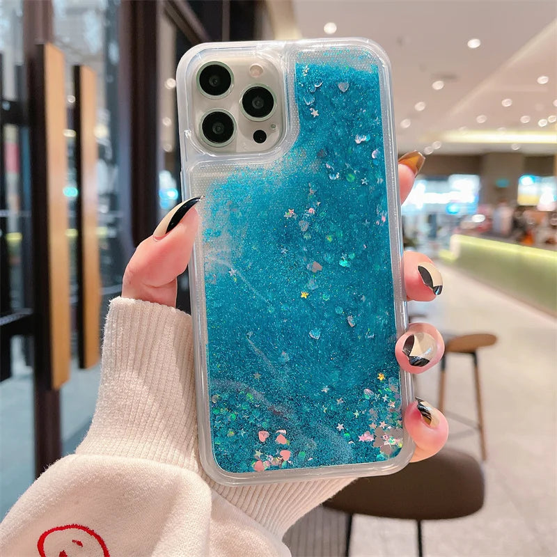 For Redmi Note 13 Pro 4G Case TPU Soft Quicksand Phone Cases for Xiaomi Redmi Note 13 Note13 Pro 13Pro 4G Bling Glitter Cover