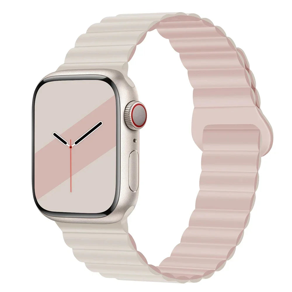 Magnetic Strap For Apple Watch Bands 45mm 38mm 49mm 40mm 42mm 41mm Silicone Sport Bracelet iWatch Series ultra 9 6 5 7 8 se 44mm - Surpriseshopper.com