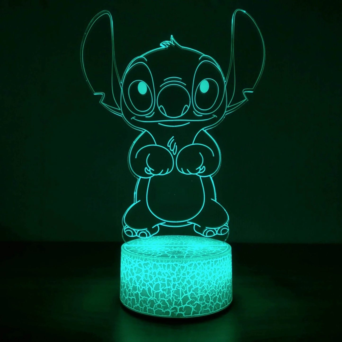 3D Illusion Stitch Night Light with Remote Control and Smart Touch Room Decor Lamp Birthday Valentine's Day Christmas Gifts