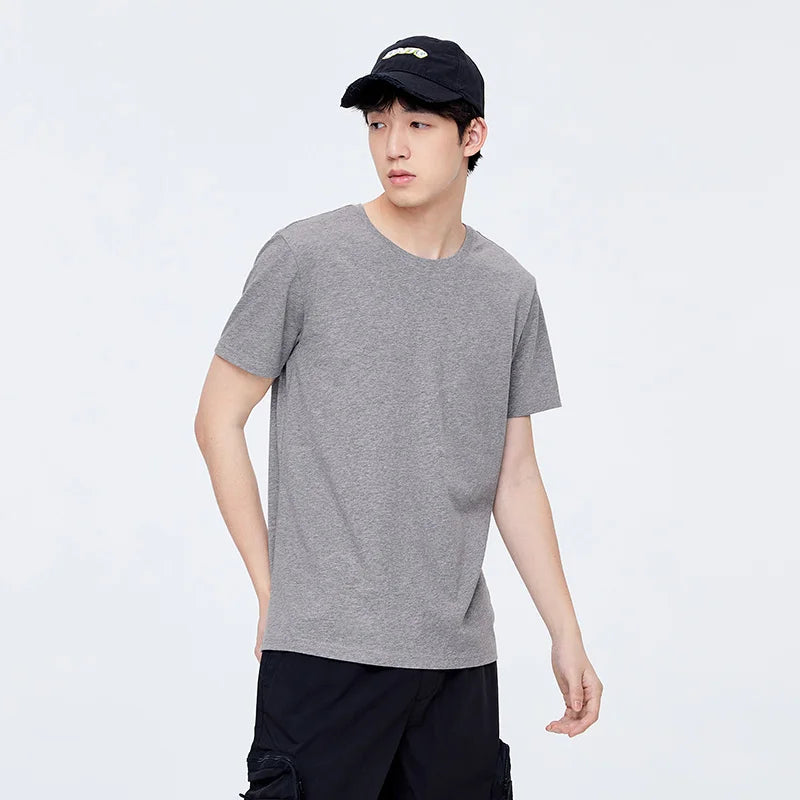 SEMIR summer cotton T shirts men 2023 simple o neck stretch solid new tops clothing casual tshirt man streetwear cool tee shirts