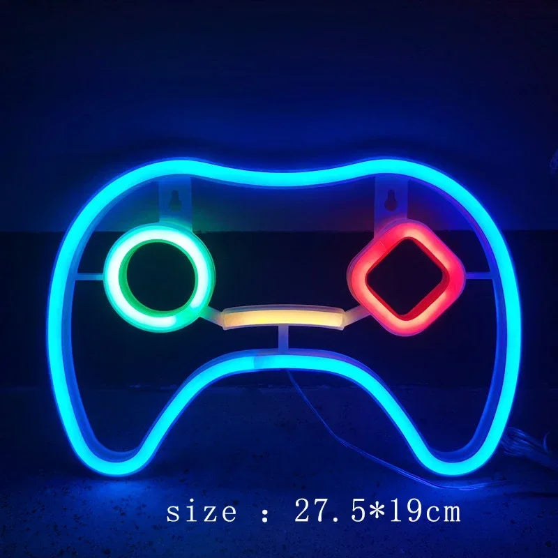 Neon Signs for Bedroom Wall Decor USB Powered Switch LED Neon Light for Game Room Living Room Teen Gamer Room Decoration