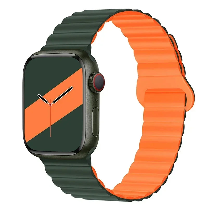 Magnetic Strap For Apple Watch Bands 45mm 38mm 49mm 40mm 42mm 41mm Silicone Sport Bracelet iWatch Series ultra 9 6 5 7 8 se 44mm - Surpriseshopper.com