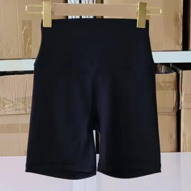 Women Sports Shorts High Waist Yoga Shorts Slim Fit Butt Lift Gym Running High Elastic Nylon Shorts Surpriseshopper.com